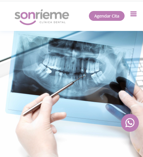 Sitio web de Dental Sonrieme